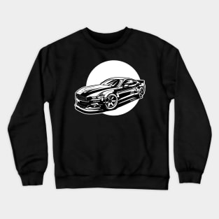 Ford Mustang pony GT Eco boost 2016 illustration graphics Crewneck Sweatshirt